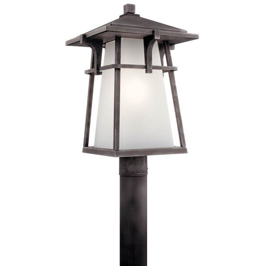 KICHLER 49724WZC Beckett 1 Light Post Mount Weathered Zinc
