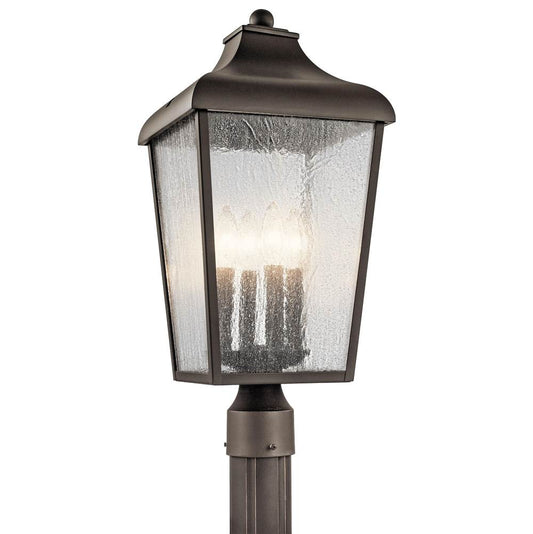 KICHLER 49739OZ Forestdale 4 Light Post Light Olde Bronze