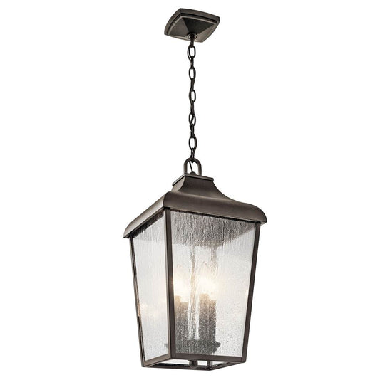 KICHLER 49740OZ Forestdale 4 Light Pendant Olde Bronze