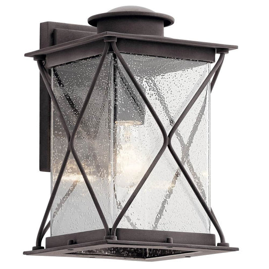 KICHLER 49744WZC Argyle 12.75" 1 Light Wall Light Weathered Zinc