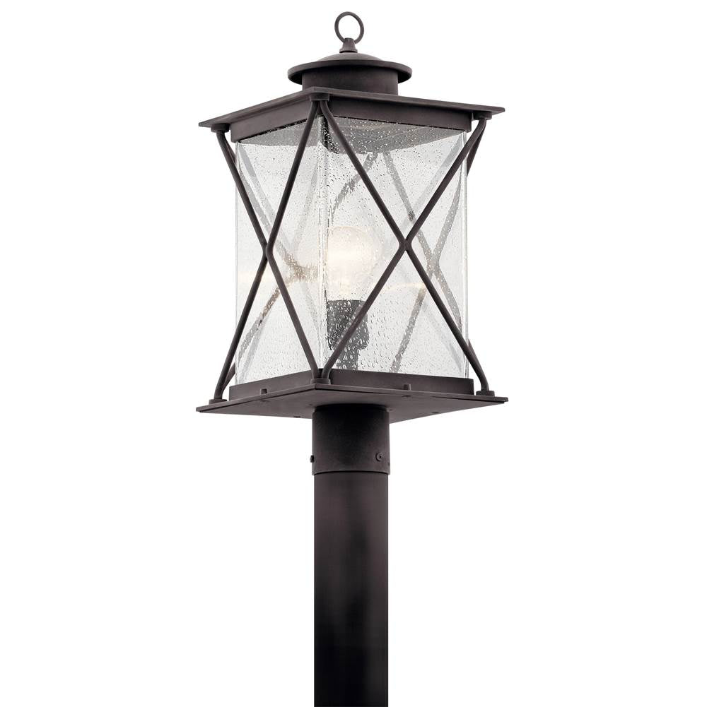 KICHLER 49746WZC Argyle 1 Light Post Light Weathered Zinc
