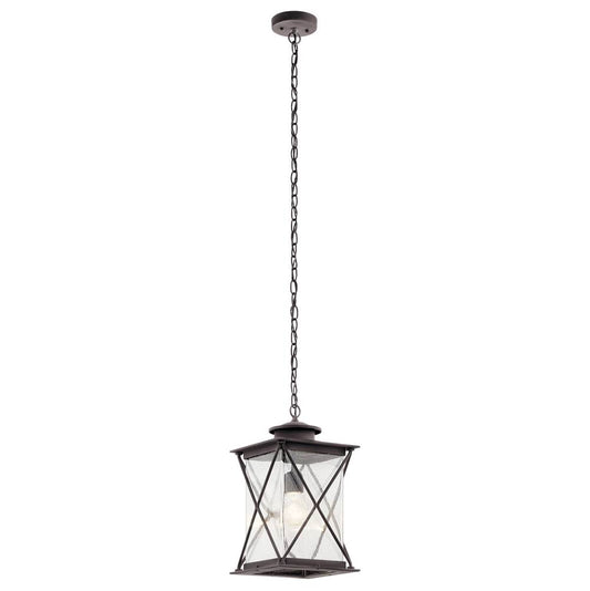 KICHLER 49747WZC Argyle 1 Light Pendant Weathered Zinc