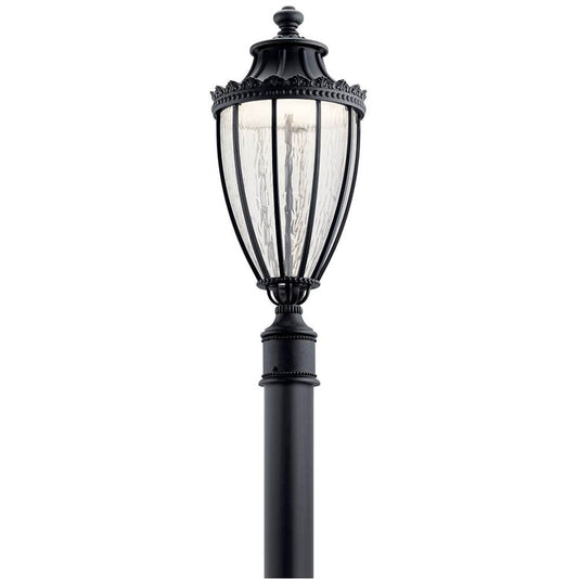 KICHLER 49756BKTLED Wakefield 1 Light LED Post Light Textured Black