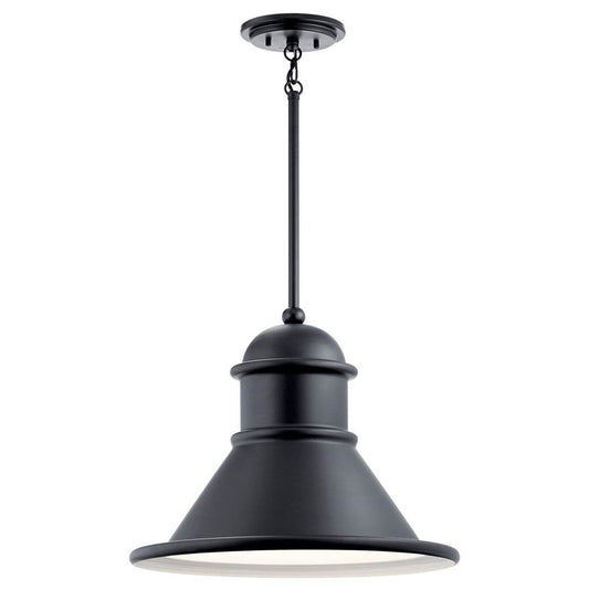 KICHLER 49777BK Northland 1 Light Pendant Black