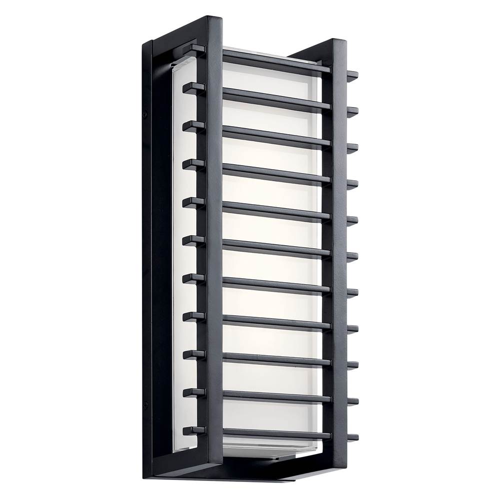 KICHLER 49785BKLED Rockbridge 16" LED Wall Light Black