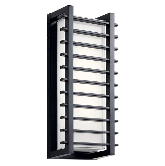 KICHLER 49785BKLED Rockbridge 16" LED Wall Light Black