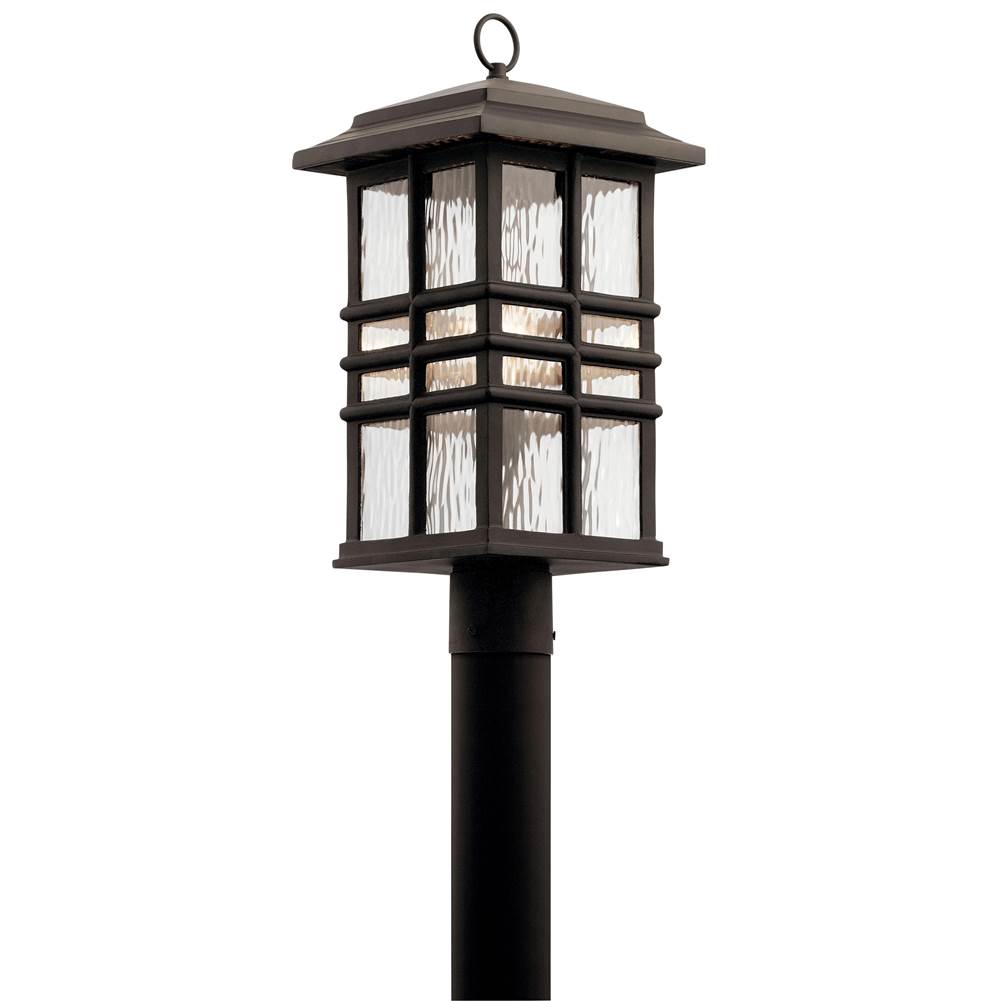 KICHLER 49832OZ Beacon Square 1 Light Post Mount Olde Bronze