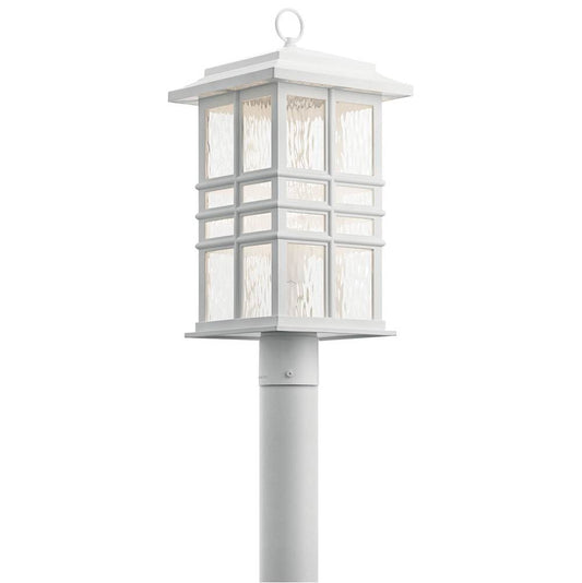 KICHLER 49832WH Beacon Square 1 Light Post Mount White