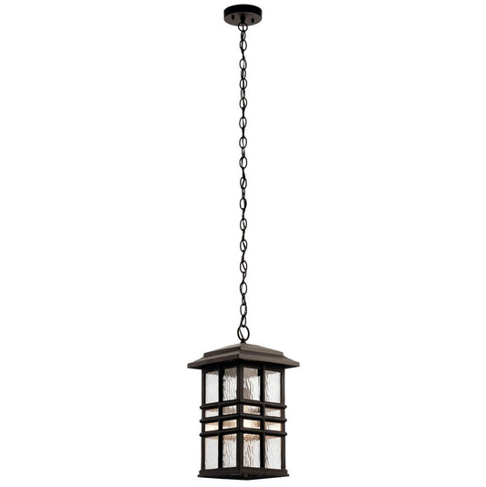 KICHLER 49833OZ Beacon Square 9.5" 1 Light Pendant Olde Bronze