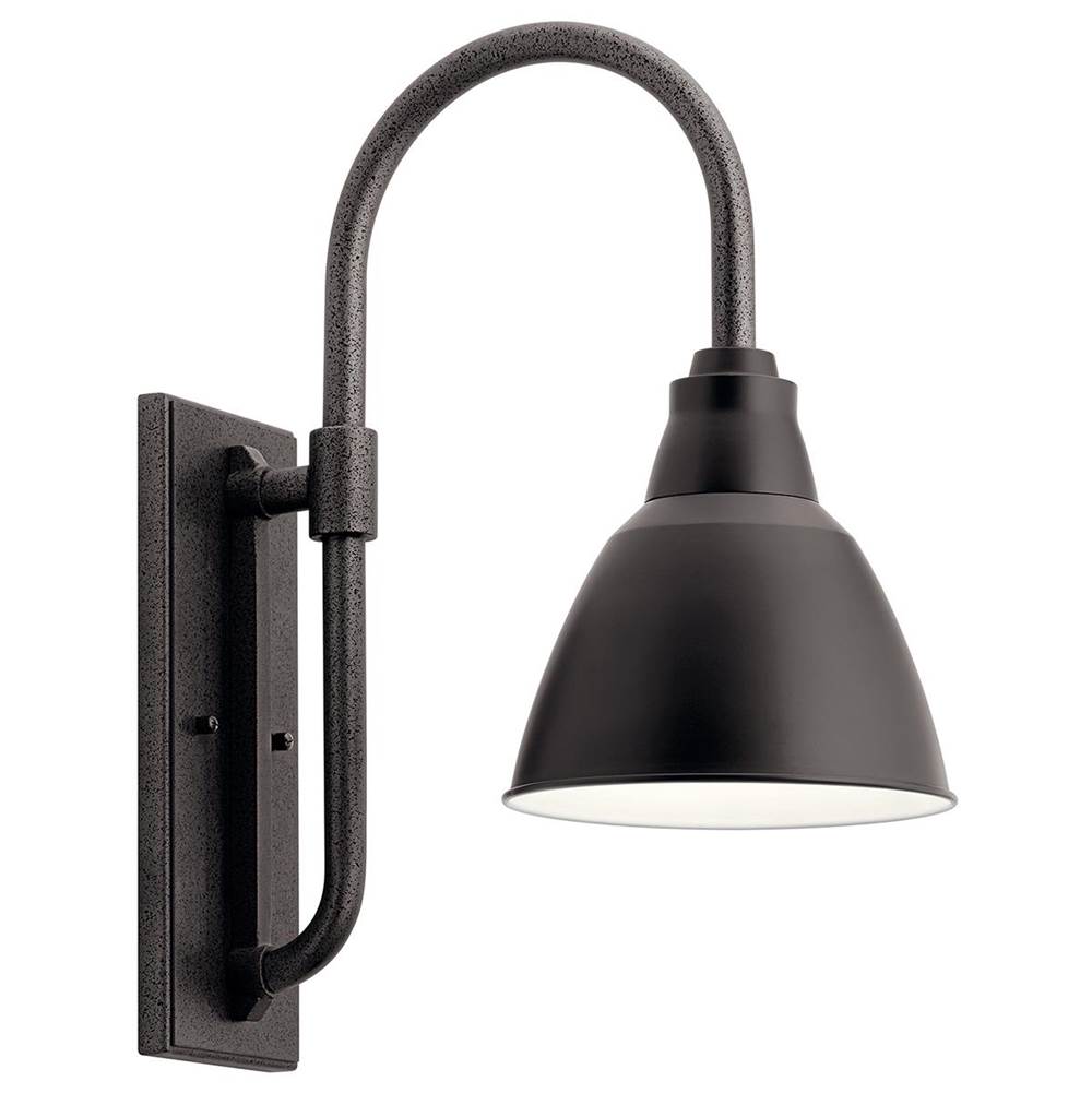 KICHLER 49836BK Pellinord 10" 1 Light Wall Light Black