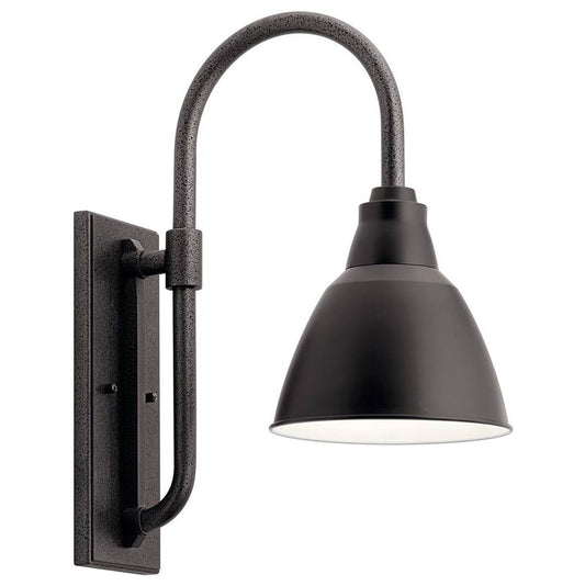 KICHLER 49836BK Pellinord 10" 1 Light Wall Light Black
