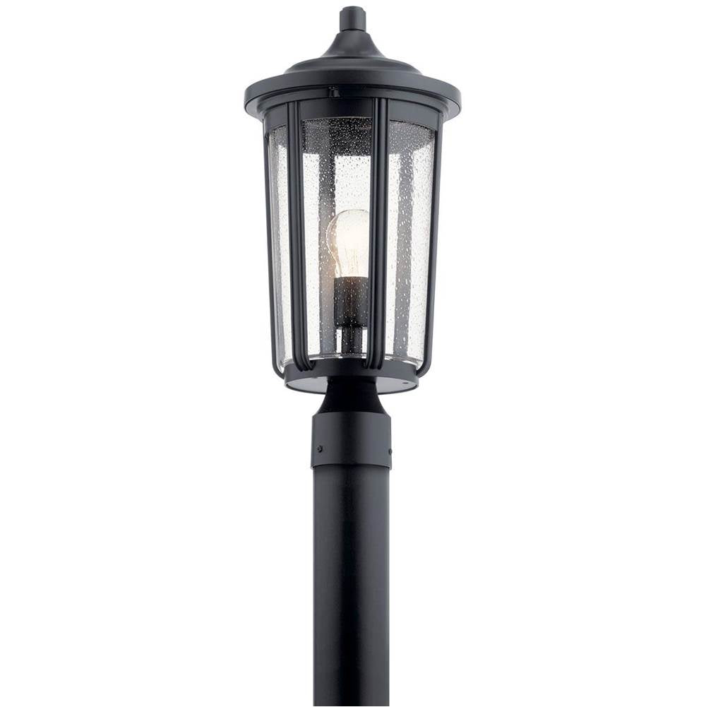 KICHLER 49895BK Fairfield 19.25 inch 1 Light Post Light in Black