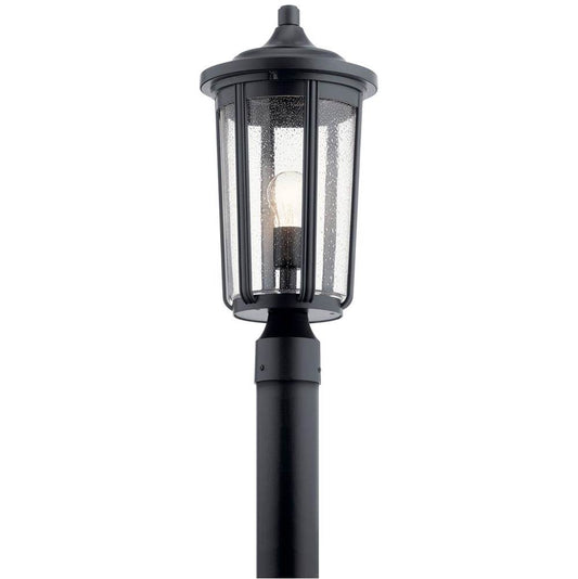 KICHLER 49895BK Fairfield 19.25 inch 1 Light Post Light in Black