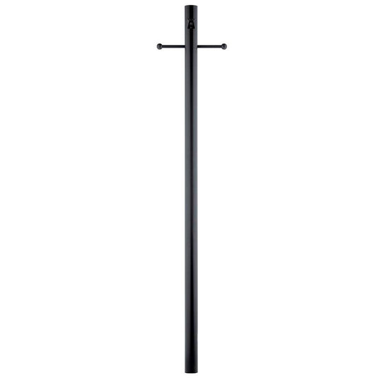 KICHLER 49904BK Accessory 3" x 84" 1 Outdoor Direct Burial Ladder Rest Photocell Post in Black
