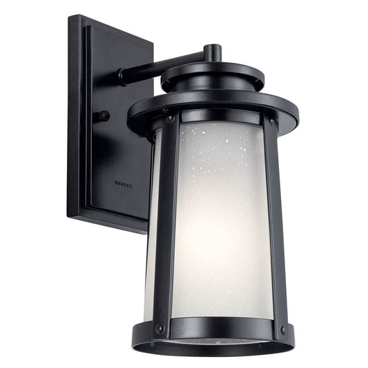 KICHLER 49917BK Harbor Bay 12.25" 1 Light Wall Light Black