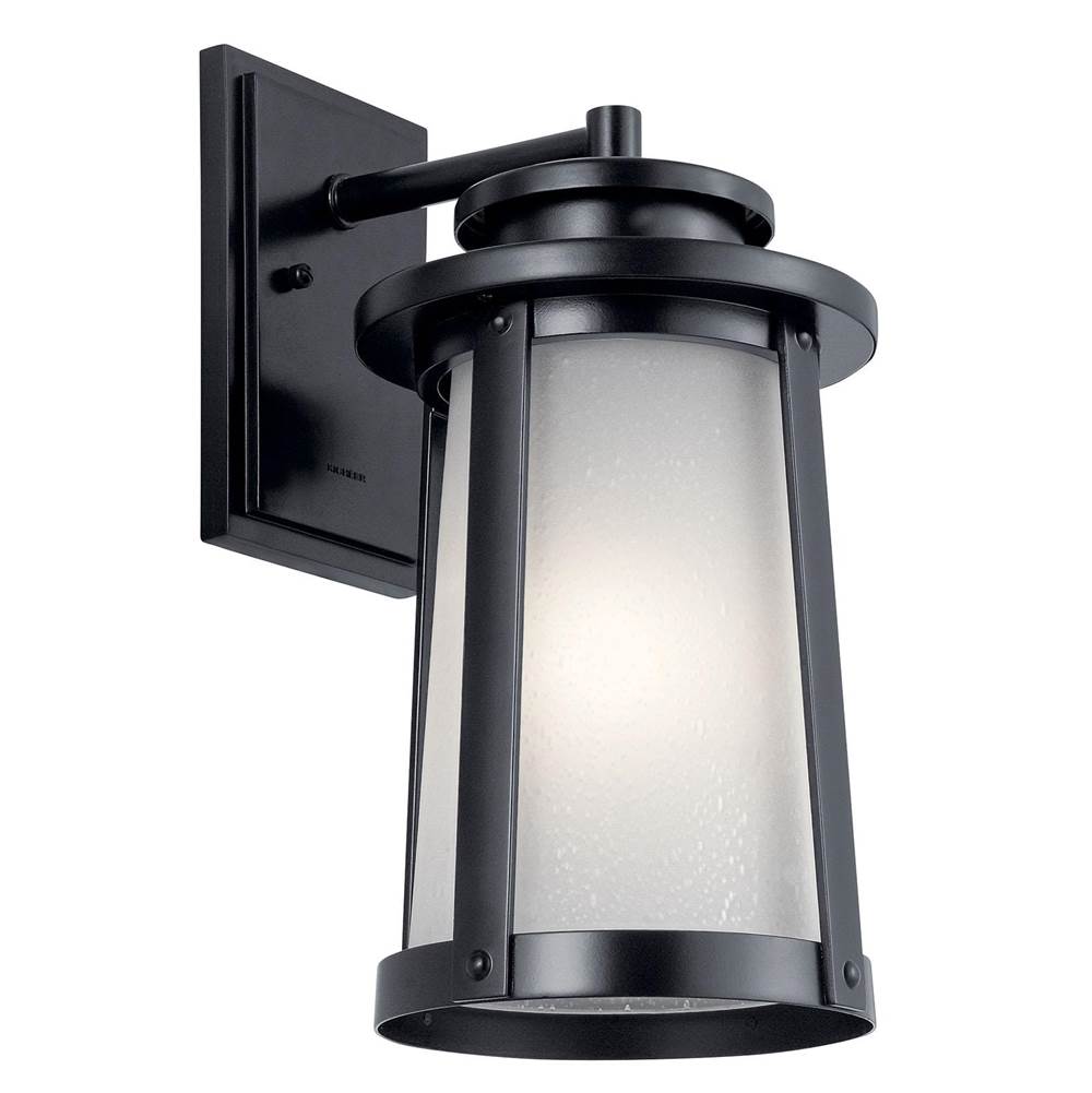 KICHLER 49918BK Harbor Bay 15.75" 1 Light Wall Light Black