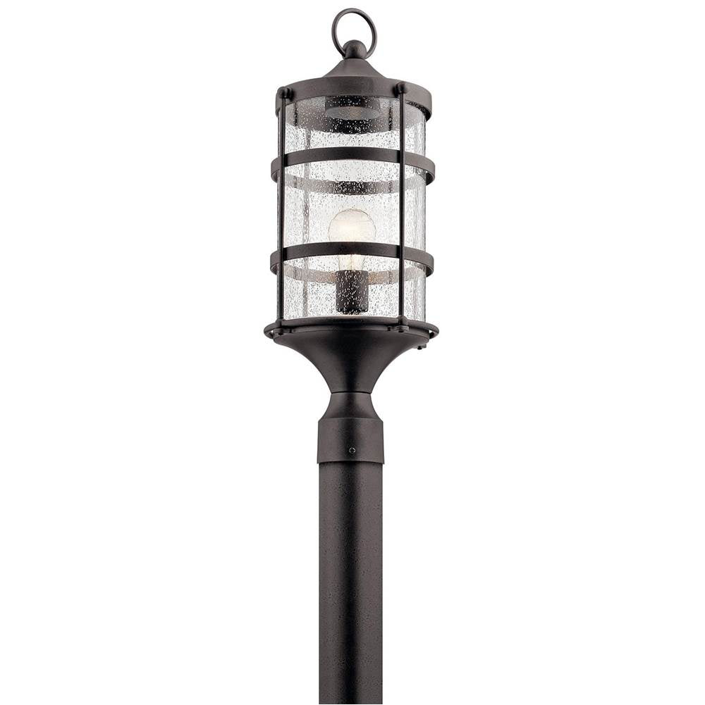 KICHLER 49963AVI Mill Lane 1 Light Post Light Anvil Iron