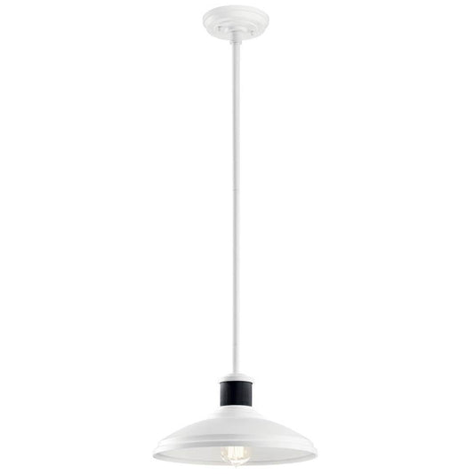 KICHLER 49982WH Allenbury 1 Light Convertible Pendant White