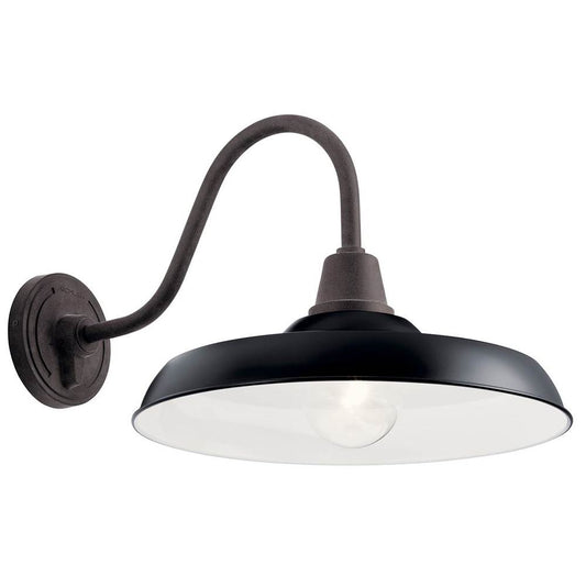 KICHLER 49991BK Pier 16" 1 Light Wall Light Black