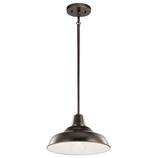 KICHLER 49992OZ Pier 1 Light 12" Convertible Pendant Olde Bronze