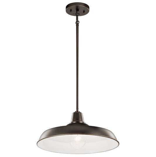 KICHLER 49993OZ Pier 1 Light 16" Convertible Pendant Olde Bronze