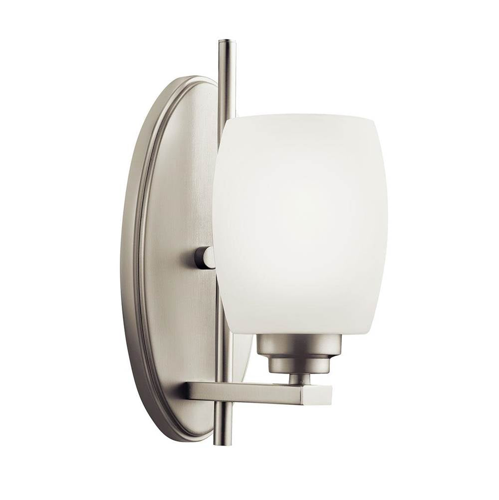 KICHLER 5096NI Eileen 1 Light Wall Sconce Brushed Nickel