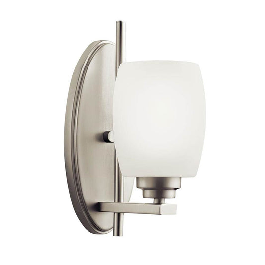 KICHLER 5096NI Eileen 1 Light Wall Sconce Brushed Nickel
