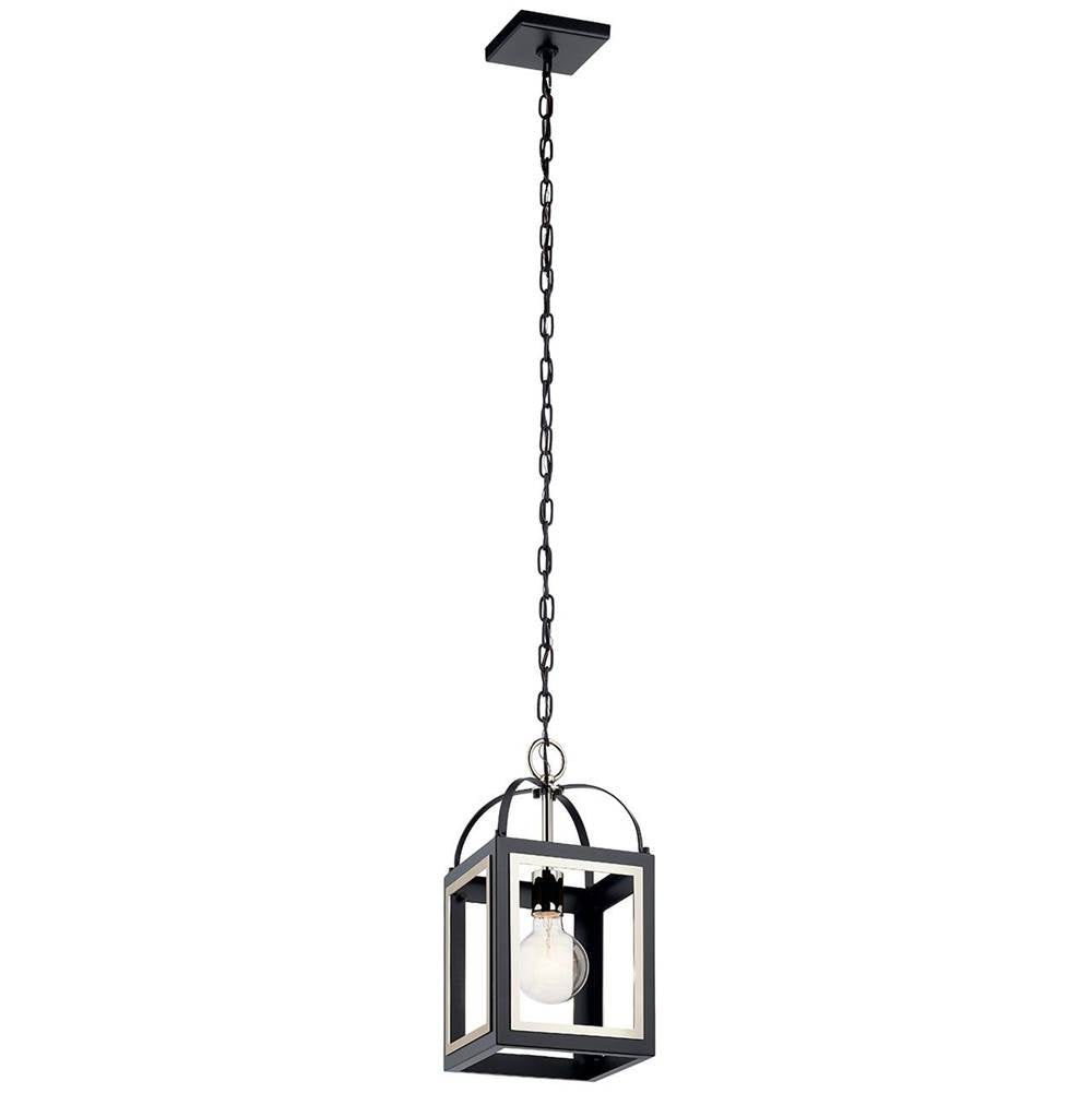 KICHLER 52030BK Vath 8" 1 Light Pendant Black