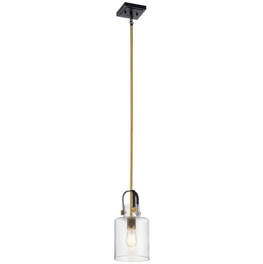 KICHLER 52035NBR Kitner 7" 1 Light Pendant Natural Brass