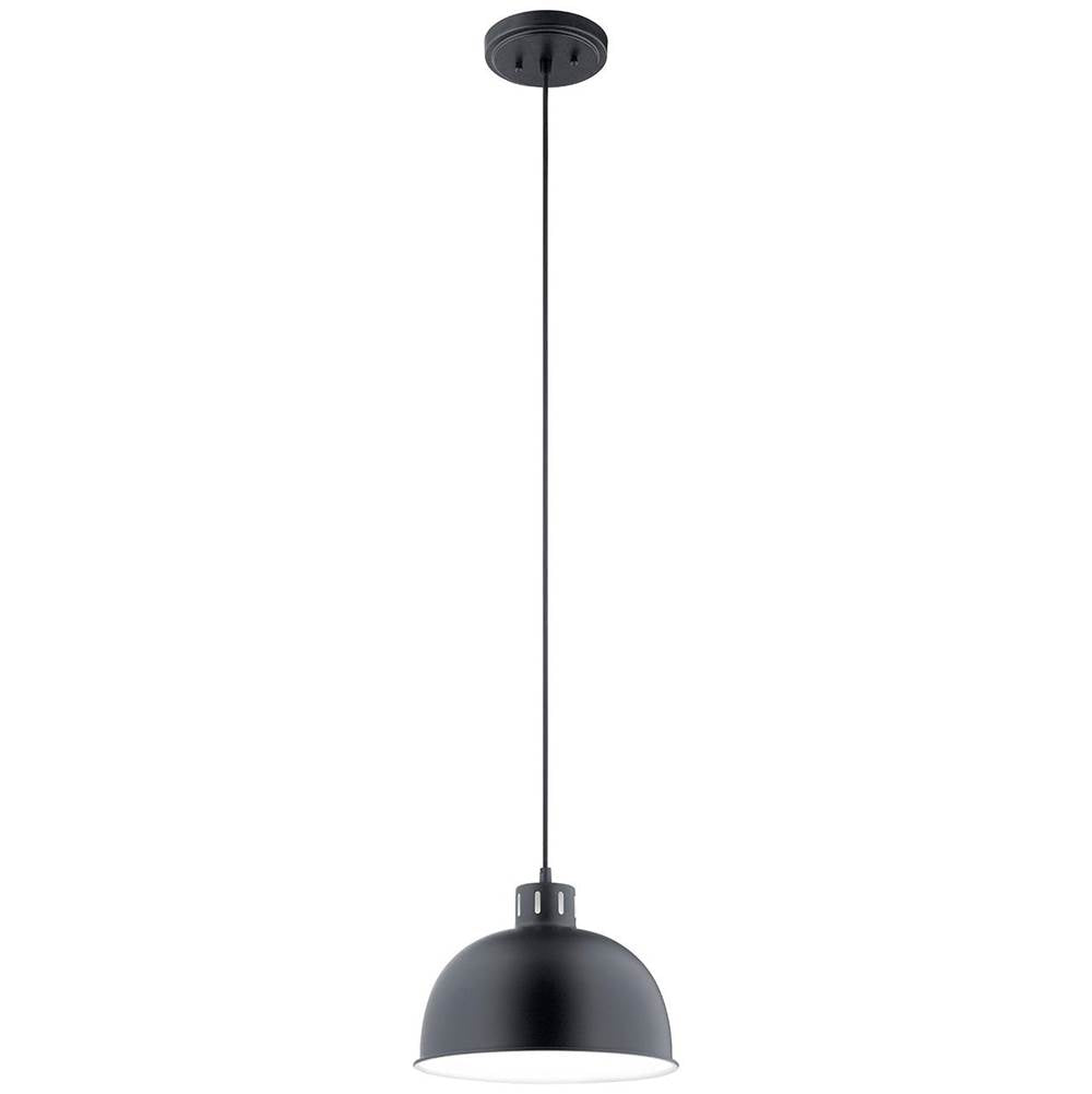 KICHLER 52152BK Zailey 9" 1 Light Pendant in Black