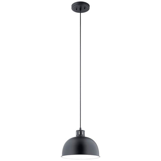 KICHLER 52152BK Zailey 9" 1 Light Pendant in Black
