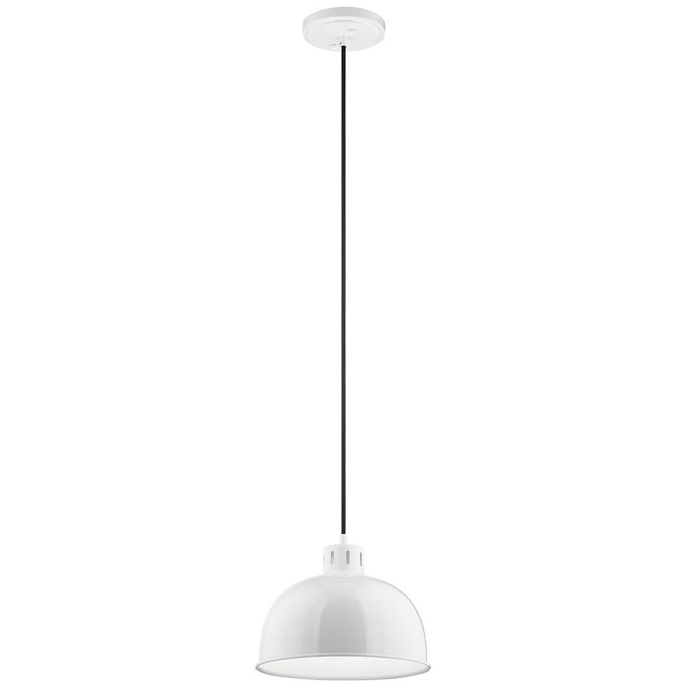 KICHLER 52152WH Zailey 9" 1 Light Pendant in White