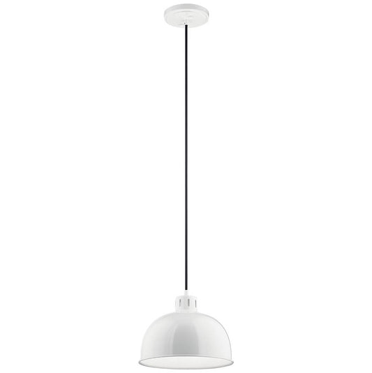 KICHLER 52152WH Zailey 9" 1 Light Pendant in White