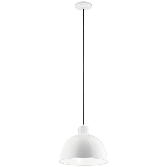 KICHLER 52153WH Zailey 12.5" 1 Light Pendant in White