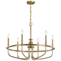 KICHLER 52304CLZ Capitol Hill 22" 6 Light Chandelier in Classic Bronze