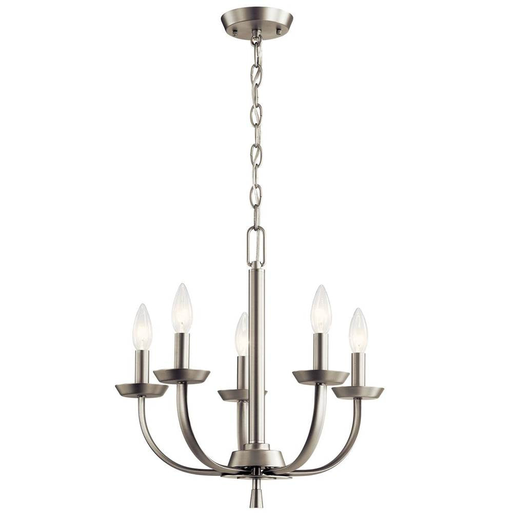 KICHLER 52385NI Kennewick 5 Light Chandelier Brushed Nickel