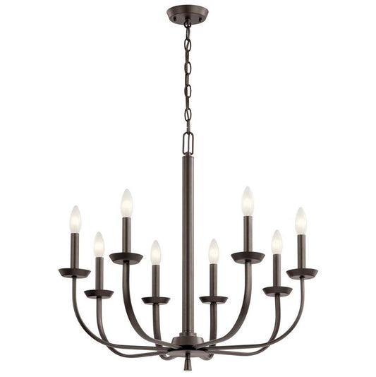 KICHLER 52388OZ Kennewick 9 Light Chandelier Olde Bronze