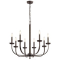 KICHLER 52388OZ Kennewick 9 Light Chandelier Olde Bronze