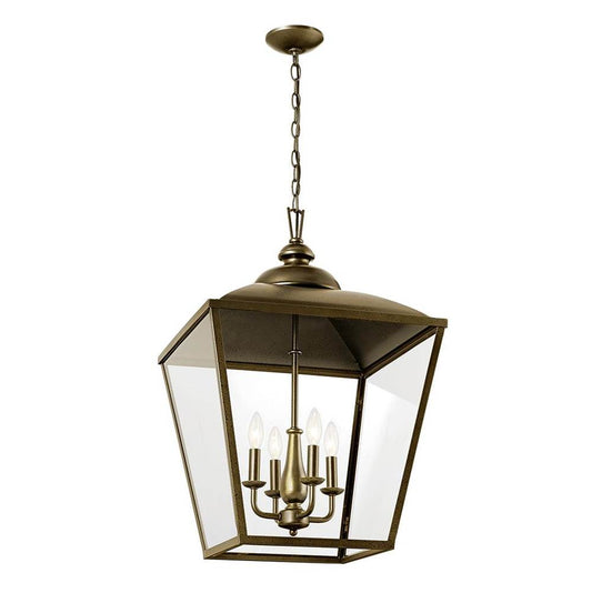 KICHLER 52475CHZ Gentle Hill 27.5" 4 Light Foyer Pendant Character Bronze