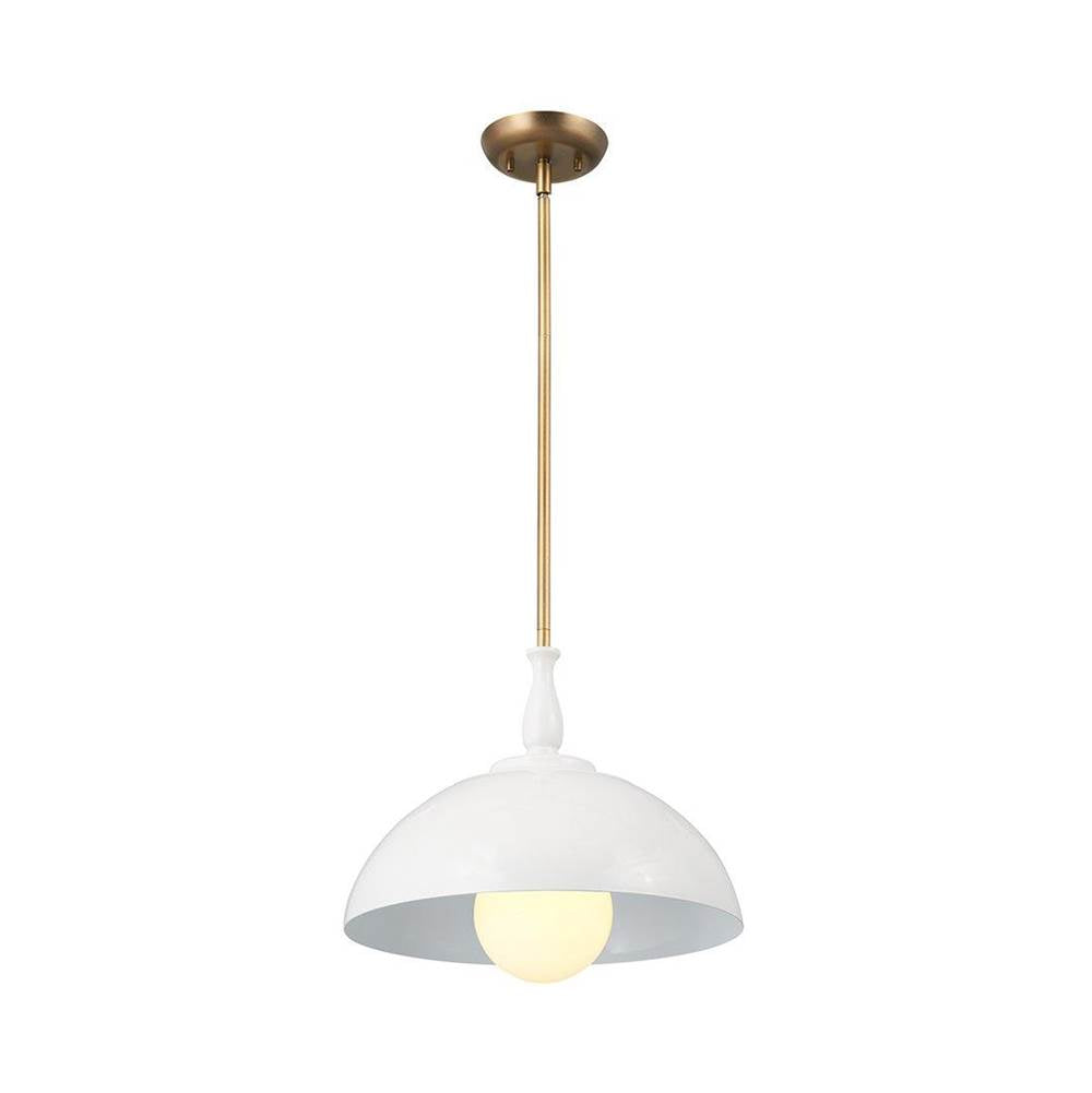 KICHLER 52476WH Thera 14" 1 Light Pendant White