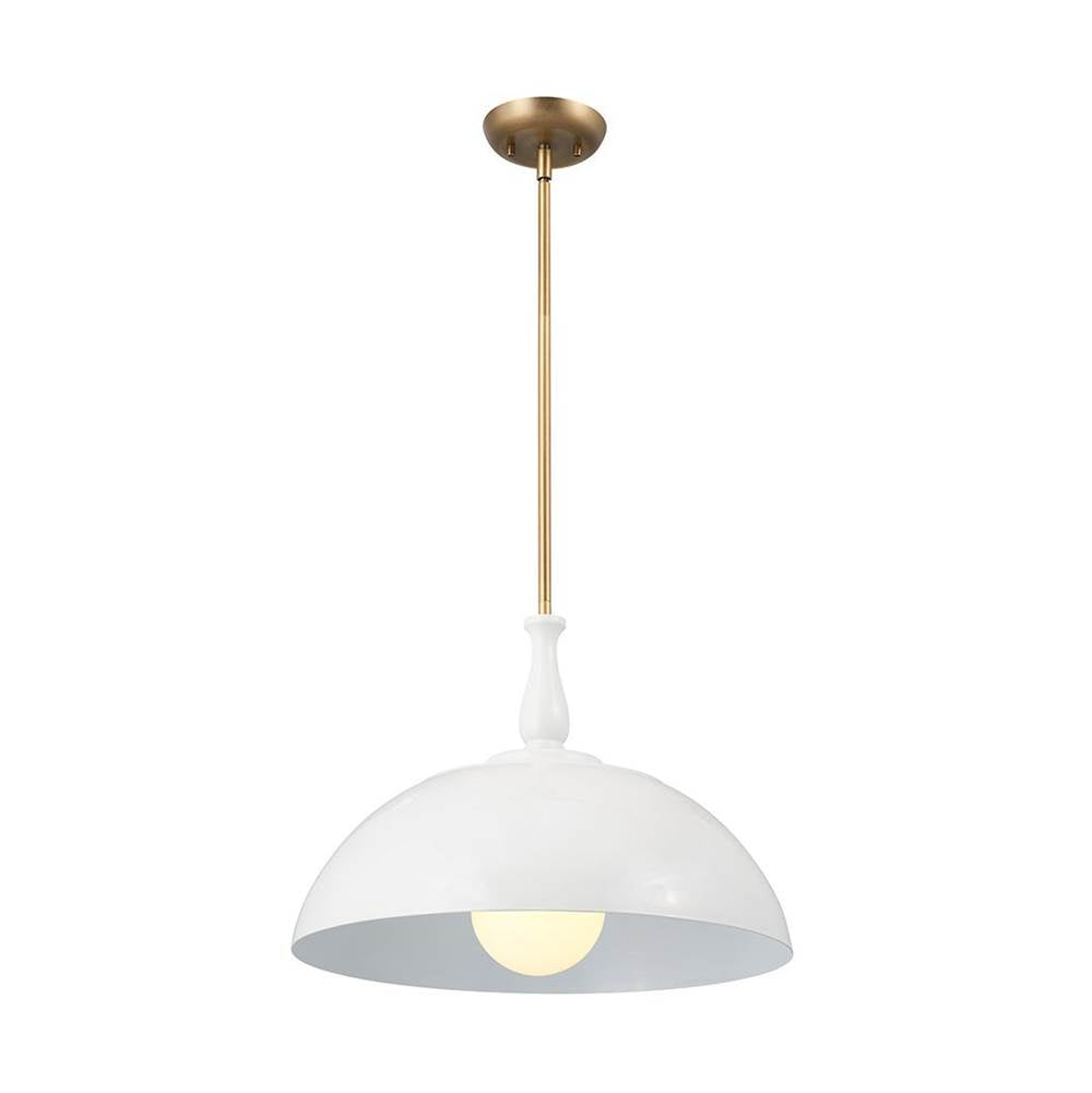 KICHLER 52477WH Thera 18" 1 Light Pendant White