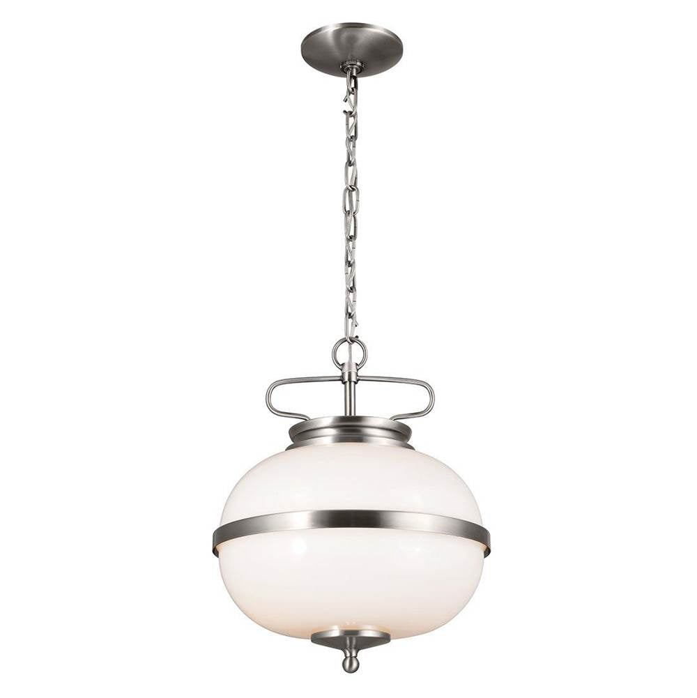 KICHLER 52478CLP Dame 12" 2 Light Pendant Classic Pewter