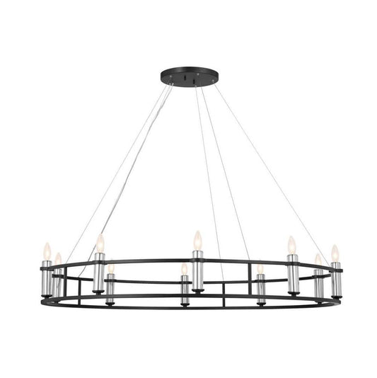 KICHLER 52491BK Rosalind Chandelier 10 Light - Black