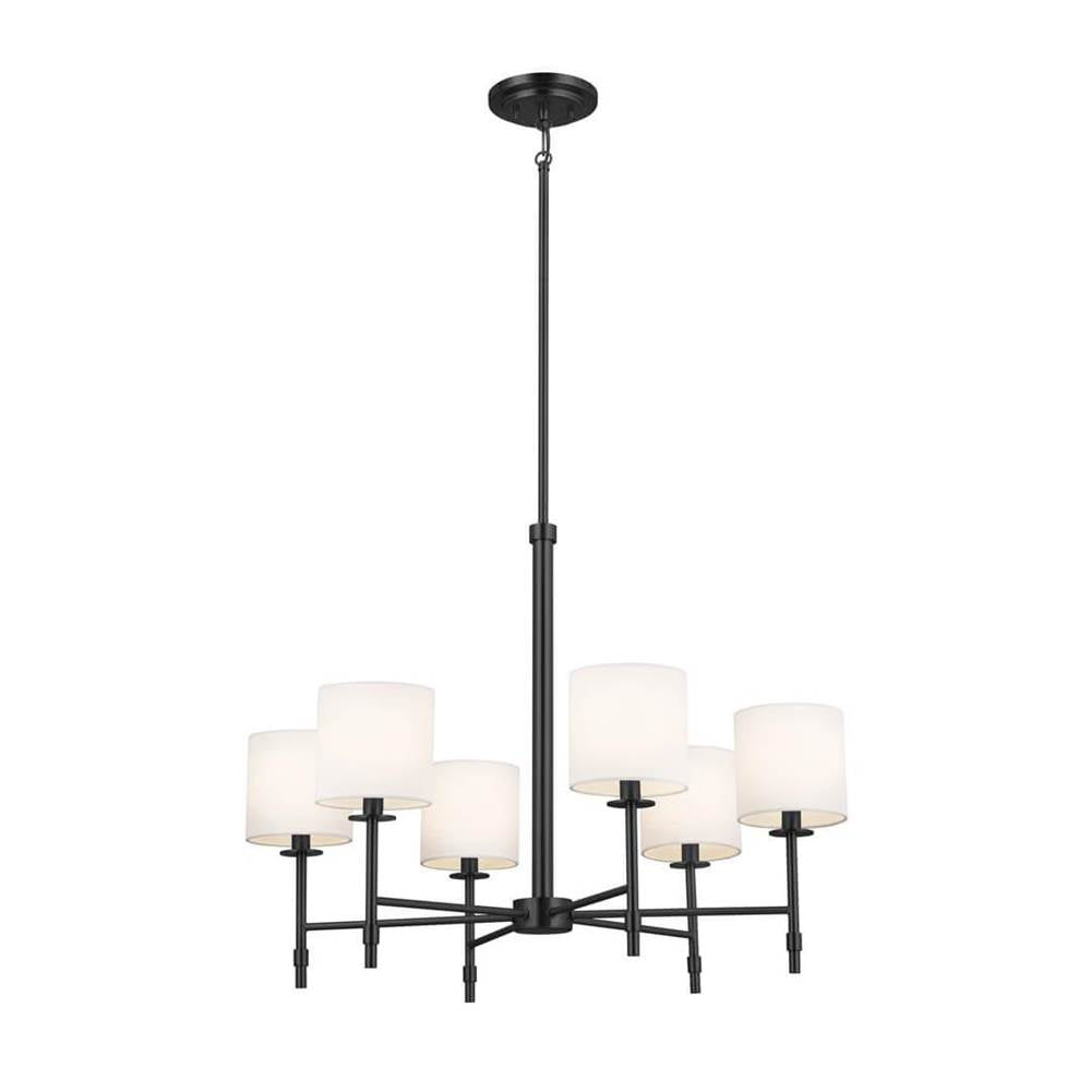 KICHLER 52500BK Ali Chandelier 6 Light - Black