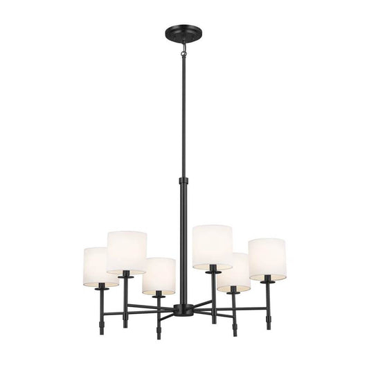 KICHLER 52500BK Ali Chandelier 6 Light - Black