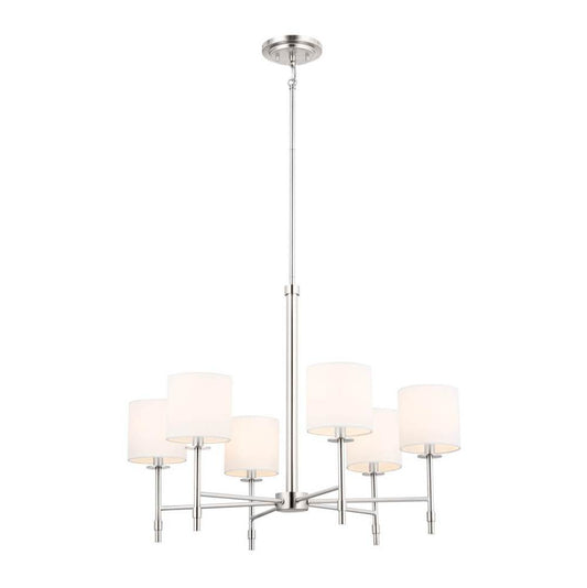 KICHLER 52500PN Ali Chandelier 6 Light - Polished Nickel