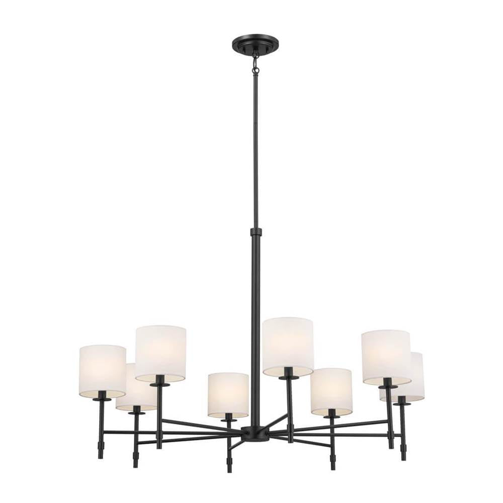 KICHLER 52502BK Ali Chandelier 8 Light - Black