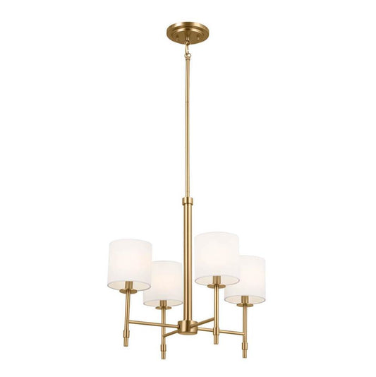 KICHLER 52504BNB Ali Mini Chandelier 4 Light - Brushed Natural Brass