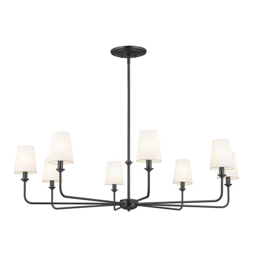 KICHLER 52517BK Pallas Chandelier 8 Light - Black