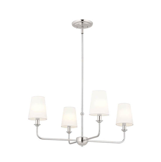 KICHLER 52520PN Pallas Mini Chandelier 4 Light - Polished Nickel